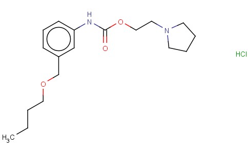 2-(1-PYRROLIDINYL)ETHYL M-(BUTOXYMETHYL)CARBANILATE HYDROCHLORIDE